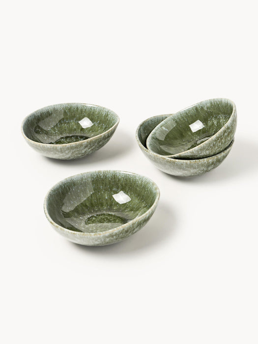 Macey Handmade Organic Shaped Bowls, Set of 4