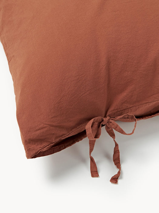 Washed Cotton Percale Duvet Cover Leonie