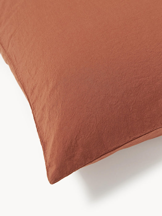Washed Cotton Percale Duvet Cover Leonie
