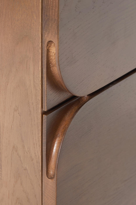 Oak Wood Chest of Drawers Cadi