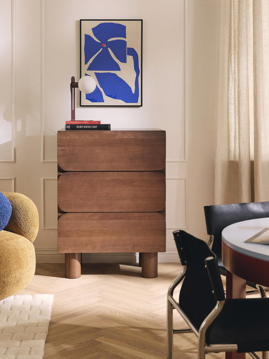 Oak Wood Chest of Drawers Cadi