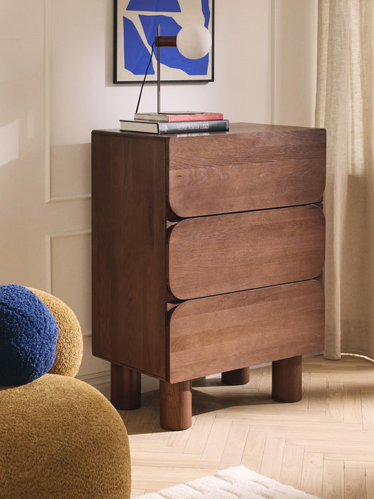 Oak Wood Chest of Drawers Cadi