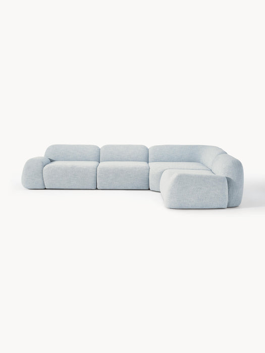 Modular Boucl Corner Sofa Wolke 4-seater