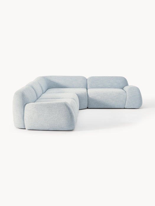 Modular Boucl Corner Sofa Wolke 4-seater