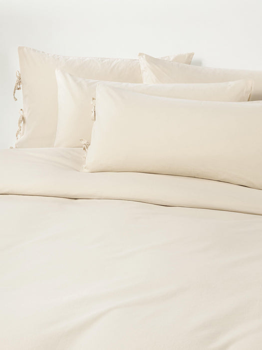 Washed Cotton Percale Duvet Cover Leonie