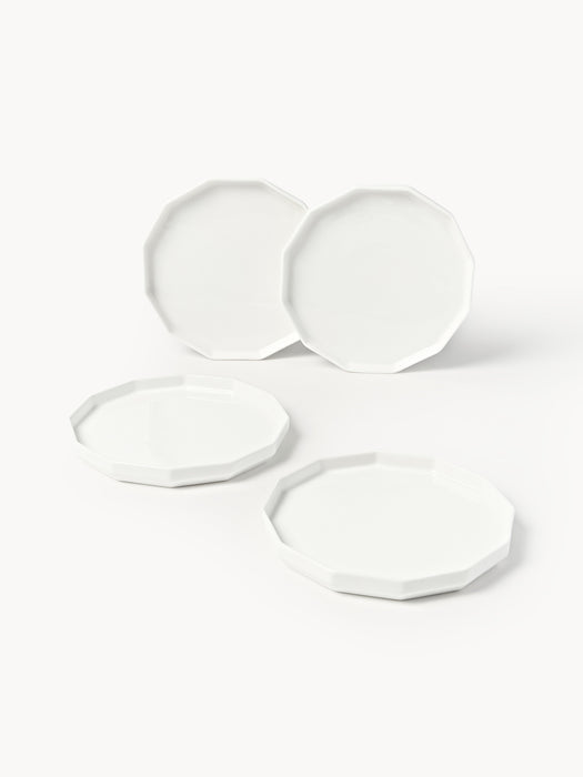 Porcelain Breakfast Plates Angoli Set of 4