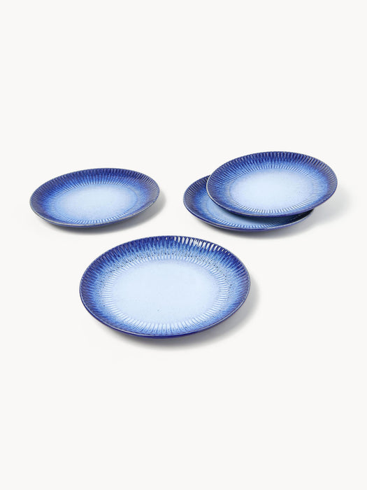 Vinci Handmade Reactive Glaze Dinner Plates, Set of 4