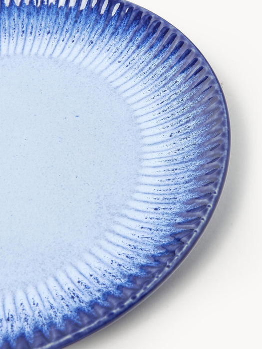 Vinci Handmade Reactive Glaze Dinner Plates, Set of 4