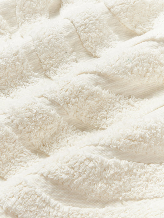Cushion Cover Mareva with Tufted Wavy Pattern