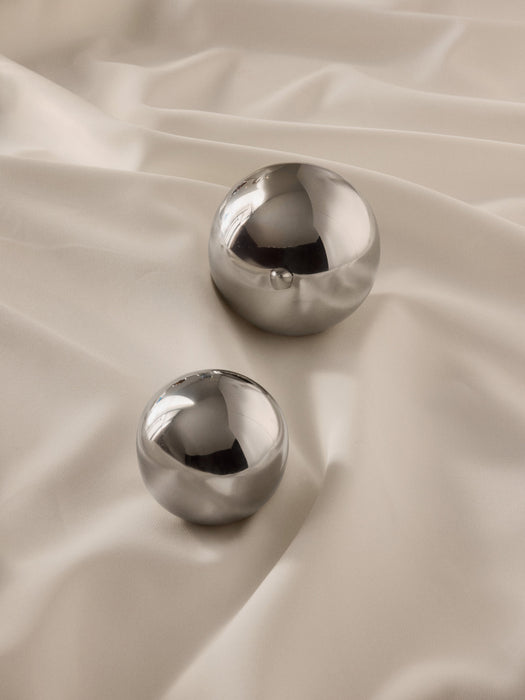Decorative Stainless Steel Objects Polaris Set of 2
