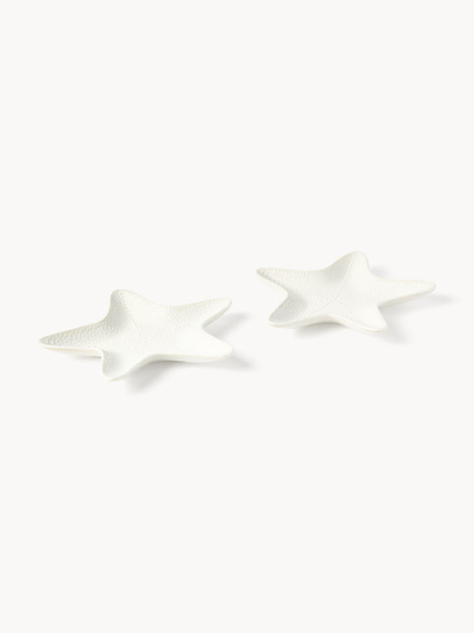 Porcelain Starfish Plates Andrina Set of 2