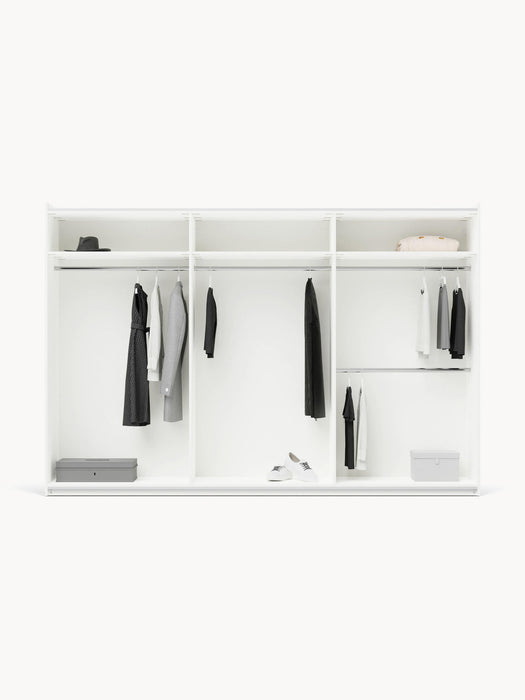 Simone Modular Sliding Door Wardrobe, 300 cm Wide, in various sizes