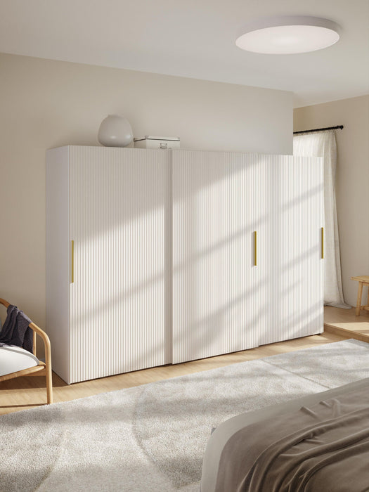 Simone Modular Sliding Door Wardrobe, 300 cm Wide, in various sizes