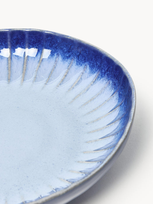 Handmade Vinci Soup Plates with Reactive Glaze Set of 4