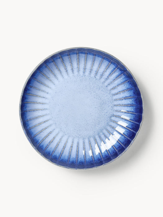 Vinci Handmade Soup Plates with Reactive Glaze, Set of 4