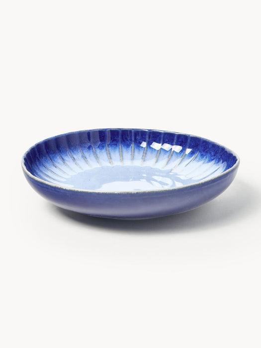 Vinci Handmade Soup Plates with Reactive Glaze, Set of 4
