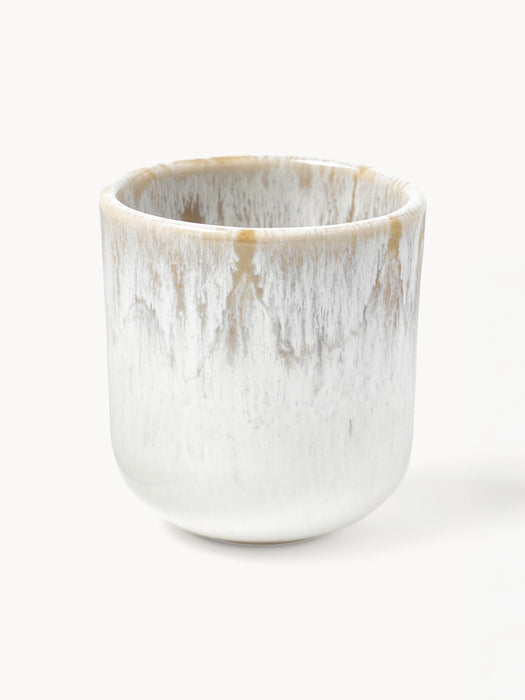 Handmade Espresso Cups Danza with Reactive Glaze Set of 4