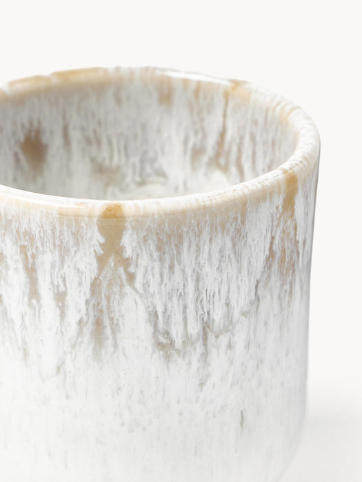 Handmade Espresso Cups Danza with Reactive Glaze Set of 4