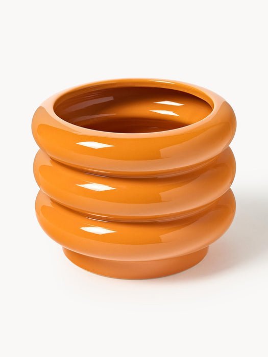 Rudi Plant Pot with Saucer, H 16 cm