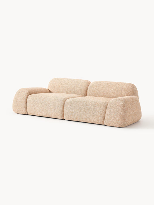 Modular Boucl Sofa Wolke 3-seater