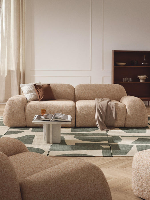 Modular Boucl Sofa Wolke 3-seater