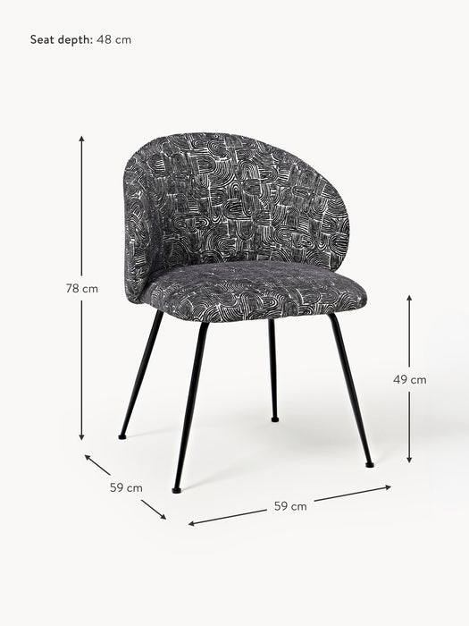 Upholstered Dining Chairs Luisa Set of 2