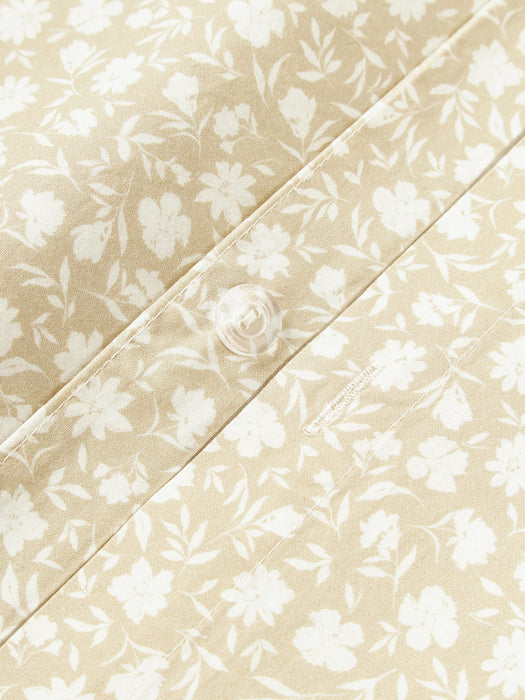 Washed Cotton Duvet Cover Nolana with A Small Floral Pattern