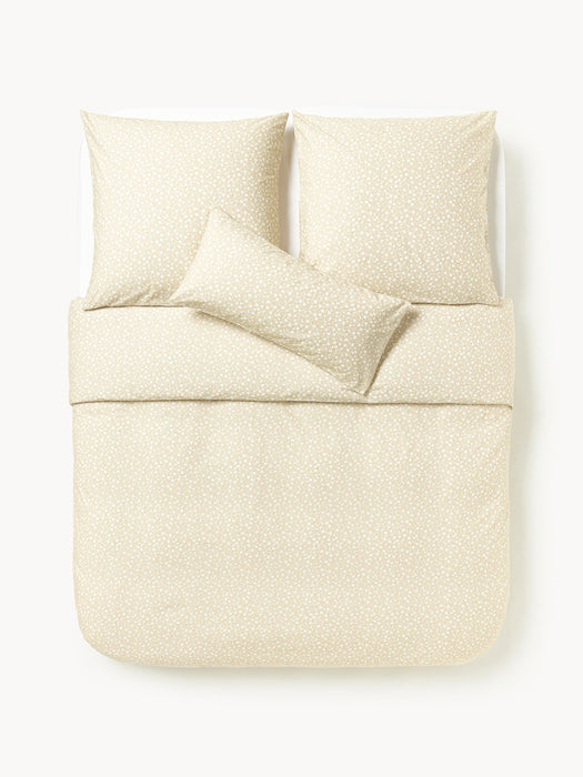 Washed Cotton Duvet Cover Nolana with A Small Floral Pattern