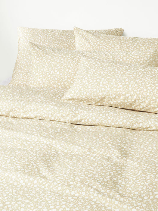 Washed Cotton Duvet Cover Nolana with A Small Floral Pattern
