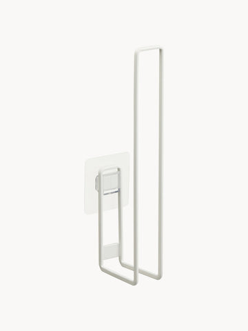 Wall-Mounted Toilet Roll Holder Tower with Adhesive Hooks