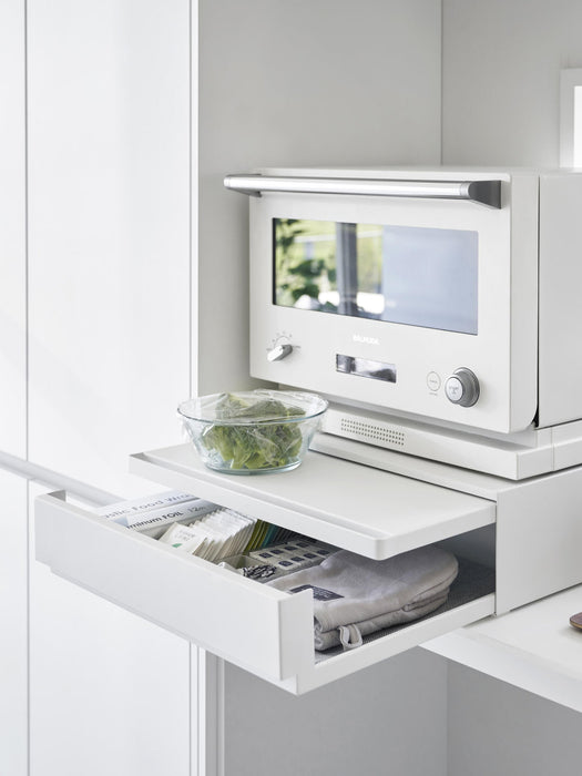Extendable Kitchen Storage Shelf Tower with Tray
