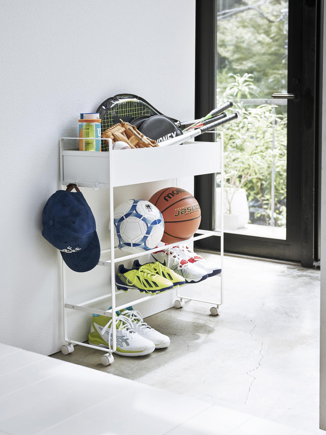 Storage Trolley Tower with Wheels