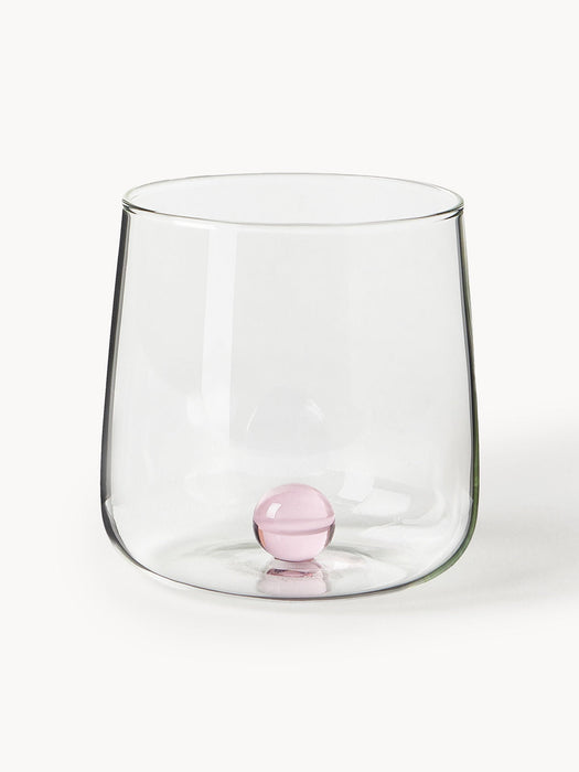 Bilia Handcrafted Borosilicate Tumblers, Set of 6