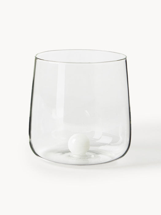 Bilia Handcrafted Borosilicate Tumblers, Set of 6