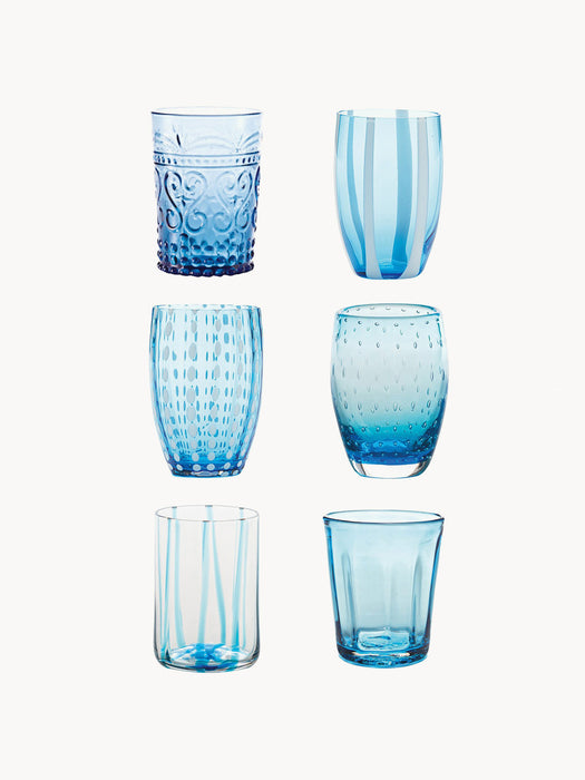 Melting Pot Handcrafted Tumblers, Set of 6