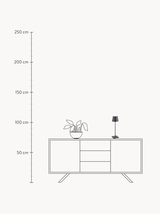 Portable LED Table Lamp Poldina Pro Dimmable