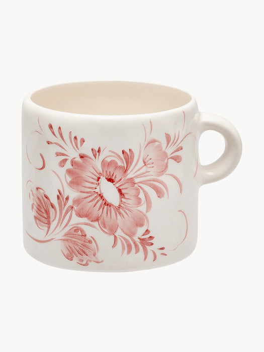 Hand-Painted Mug Whimsical Rose