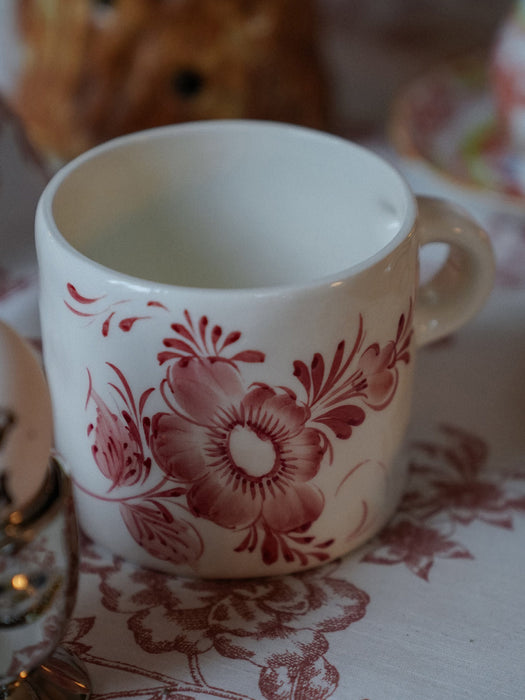 Hand-Painted Mug Whimsical Rose