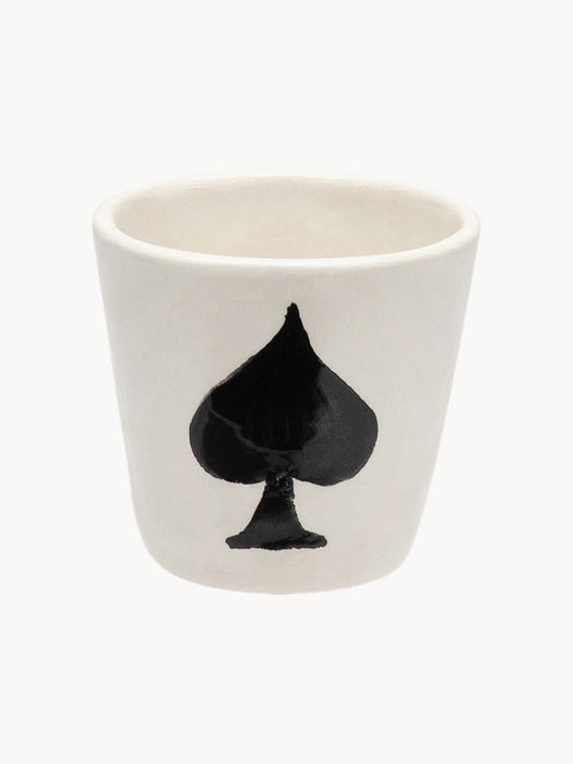Hand-Painted Espresso Cup Ace of Spades