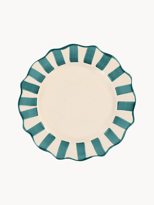 Hand-painted Breakfast Plate Scalloped