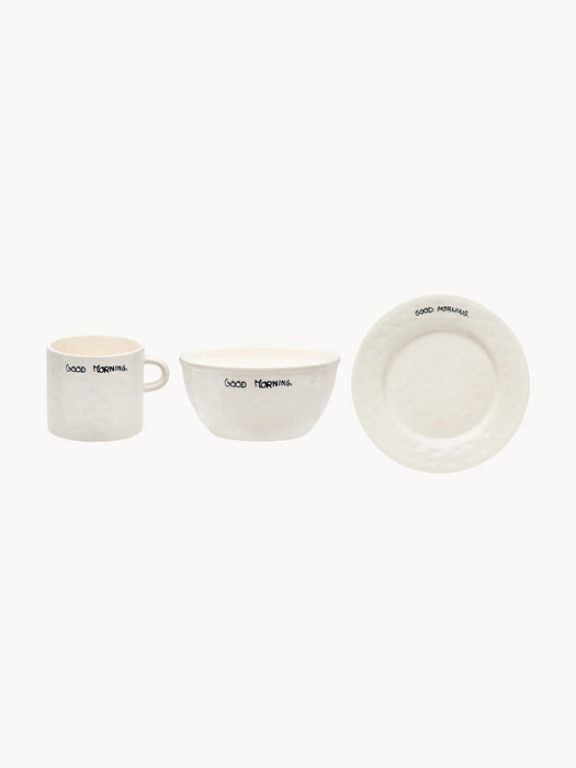 Breakfast Set Good Morning, 1 Person, Set of 3