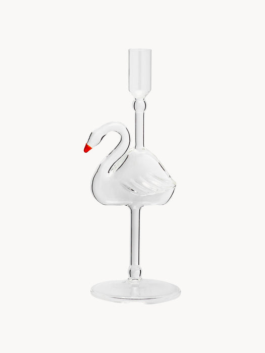 Candle Holder Swan Lake