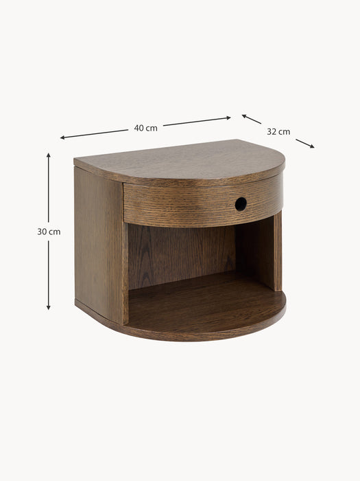 Wooden Wall-Mounted Bedside Table Paron