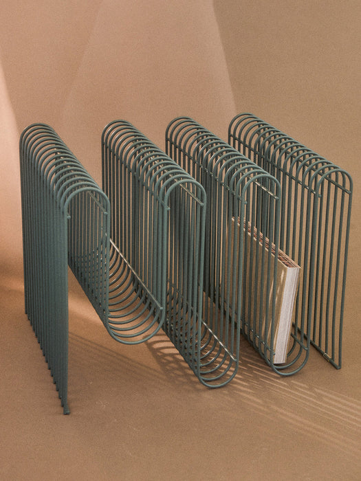 Curva Metal Magazine Rack