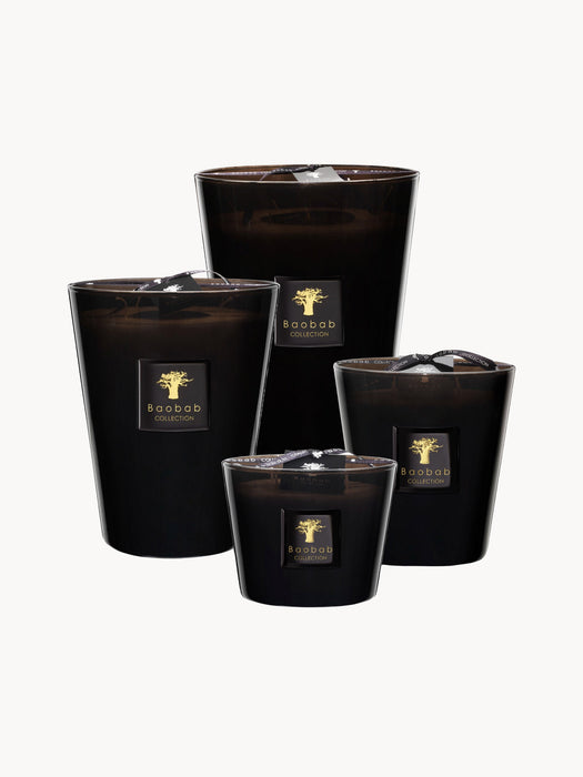 Scented Four-Wick Candle Prestigieuses Leather Sequoia Amber