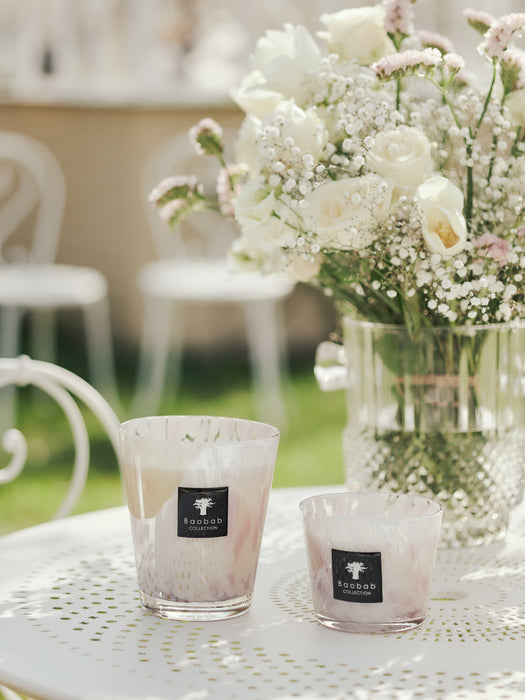Scented Candle White Pearls Orchid Freesia & Musk