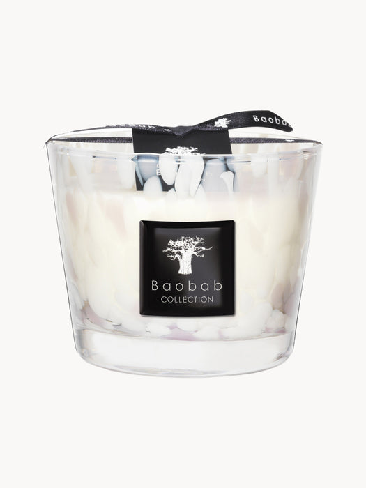 Scented Candle White Pearls Orchid Freesia & Musk