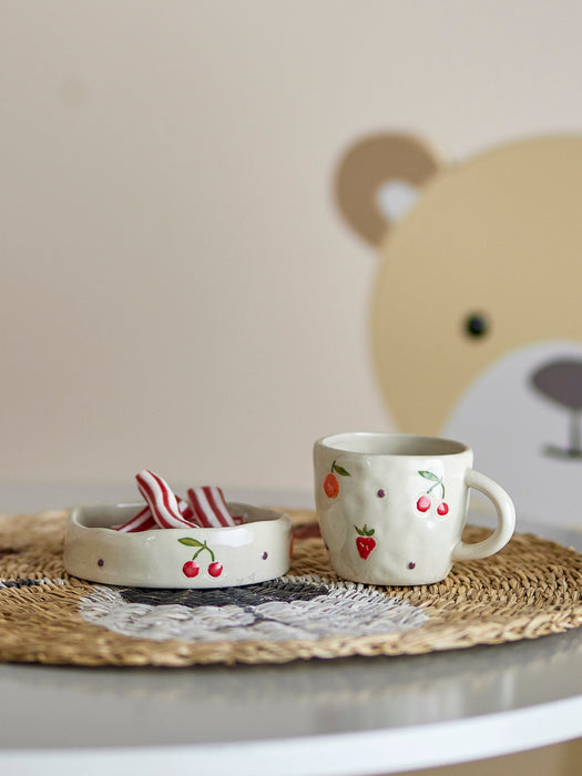 Kids Hand-Painted Tableware Set Tatiana Set of 2