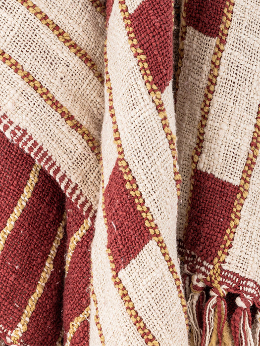 Reversible Throw Cang with Fringes