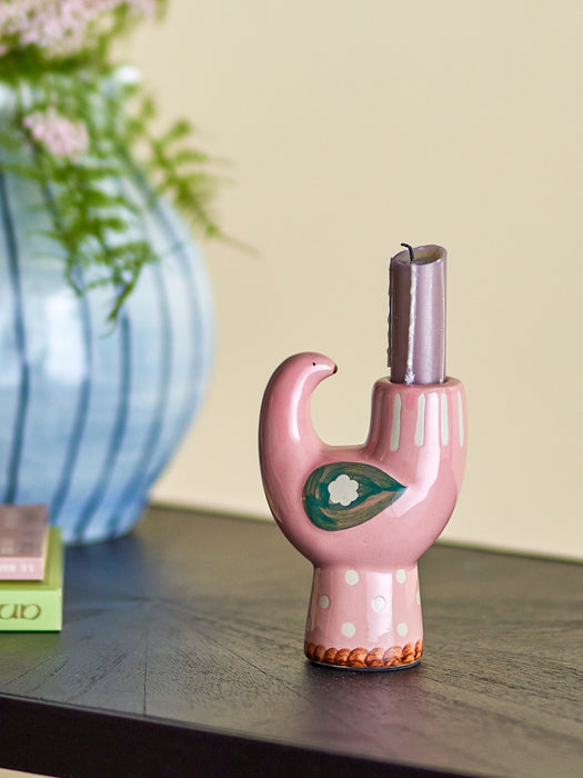 Hand-Painted Candle Holder Trudy